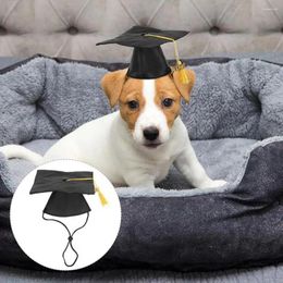 Dog Apparel Pet Graduation Hat With Tassel Cats Dogs Cosplay Collar Accessories Pets Bachelor Travel Headpiece