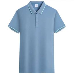 Men's T-Shirts Men Polo Shirt Short Slve Lapel Contrast Colour Classic New Clothing Multipour Comfort Buttons Slves H240506