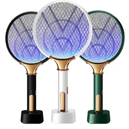 Zappers Rechargeable Electric Mosquito racket Killer Electric fly swatter fryer flies Cordless Battery Power Bug Zapper Insects Racket