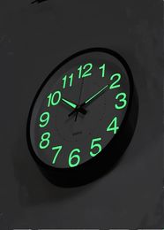 12 Inch 30 CM Luminous Wall Clock Glow In The Dark Quartz Watch for Kids Rooms Bedroom Living Room Hanging Clock Home Decoration8770660