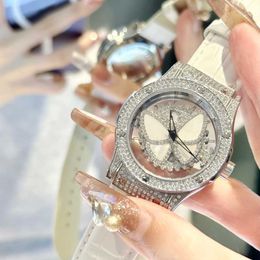 Fantasy Butterfly Full Diamond Light Luxury Watch Womens Time Runs High end Brand 2023 New Man Tian Xing