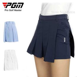 Women's Tracksuits Women Slim Fit Pleated Skirt Shorts Pants Lady Tennis Clothing Skin-friendly Sports Wear Anti-Exposure Shorts PGM Apparel Y240507