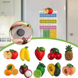 Fridge Magnets 1 piece of food freezing magnet 3D creative simulation fruit cute refrigerant magnetic sticker photo magnetic sticker decoration gift WX