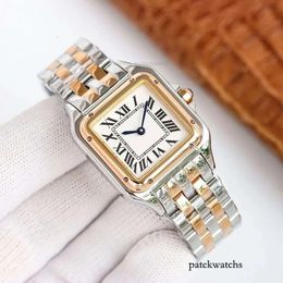 Дизайнерские женщины Lady Quartz Fashion Classic Panthere Watches 316L Исправленные часы из нержавеющей стали Diamond Watch высококачественные сапфир Desi 607 674706042