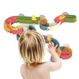 Bath Toys Toddler Bath Toys Duck Bathtub Toy Slide Track Kids Bathtub Time Water Game Fun Educational Toys Birthday Gifts For Baby Boys d240507