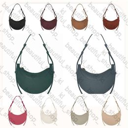 Luxury Bag Numero Dix Half-Moon Bag Full-Grain Textured Smooth Calf Leather Tote Designer Zip Closure Crossbody Women Hobo Handbags Shoulder Bags Purse 116