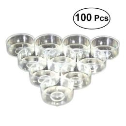 Holders 100 Pcs Plastic Holder Clear Cup For Temple Supplies Plastic Wax Box Holder Cup