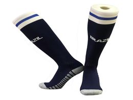 Sports Football Socks Knee High Brazil Team Football Sock Soccer Breathable Training Running Socks for Adult and Kids2182370