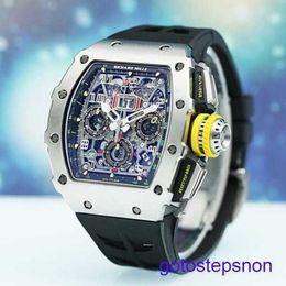 Minimalist RM Wrist Watch Rm11-03 Hollow Out Clock Swiss World Famous Rm11-03 Titanium Single