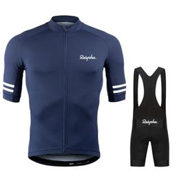 mens Cycling Jersey Road Set Raphaful Professional Bib Shorts Mountain Bike Suits Maillot Ciclismo Uniform 240506