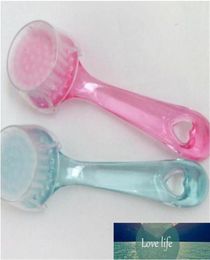 1PCS Nylon Transparent Exfoliating Facial Brush with Cover for Clean Skin And Pores Make Up Brush Random Color76532129149506