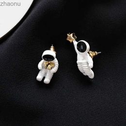 Dangle Chandelier Cat Catch Fish Drop Earrings Asymmetric Pendant Earrings for Cute Space Astronauts XW