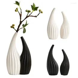 Vases Creative Classical Book Flower Vase Ceramic White/Black Home Decoration Artistic Modern Hydroponic Desktop Ornament Gifts