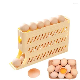 Storage Bottles 4-Tier Egg Holder For Fridge Box Rack Refrigerator Dispenser Basket Container Organiser Kitchen