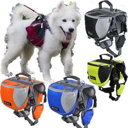 Dog Carrier Portable Backpack Snack Bag Training Storage Travel Reflective Tape And Back Pocket