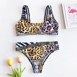 Women's Swimwear Sexy Print Bikini Swimsuit Thong 2024 Trend Design Women Brazilian Bathing Suit 2 Piece Beach Outfit Bikinis Sets Mujer