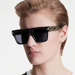 Sunglasses Oversized Man Woman Fashion Luxury Vintage Square Sun Glasses For Female Brand Design UV400 Shades Eyewear