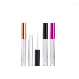 Storage Bottles 30pcs 50Pcs 2ml Lipgloss Packaging Bottle Empty Makeup Refillable Containers Black Pink Purple Lid Clear Round Lip Gloss