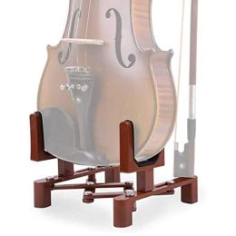 Accessories Creative Violin Stand with Bow Holder Professional Portable Folding Violin Stand Electric Bass Stand Guitar Display Rack