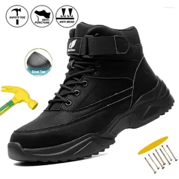 Boots Work Safety Shoes Men Protective Steel Toe Indestructible Breathable Waterproof Sneakers Hiking