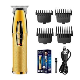 Hair Trimmer Kemei Original Electric Hair Beard Trimmer for Men Professional Hair Clipper Rechargeable Metal Hair Cutter Machine Barber T240507