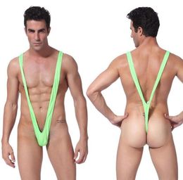 Tonichella Sexy Mens Briefs Thong G String Bikini Bottom Swimwear Borat jockstrap Underwear Low Waist Backless Buttocks SCL1695889235