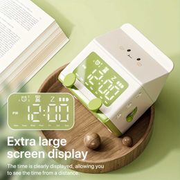 Desk Table Clocks Creative Milk Box Digital Alarm Clock Date Display Mini Countdown Cute Electronic Bedroom Table Clock