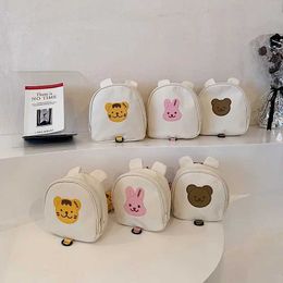 Рюкзаки против потерь веревка рюкзак корейский детский рюкзак милый сумочка девочка детская детская школьная сумка мультфильм медведь кролик малыш Bagl240502