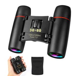 Gece Toptan Pockzoom Mini Vision Binoculars Optik Askeri Bücoküler Teleskop Katlanabilir Yürüyüş Avcılığı 126/1000m