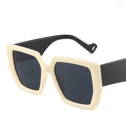 Sunglasses Square Women Men Brand Design Vintage Sun Glasses For Unique Flat Top Eyewear Shades UV400