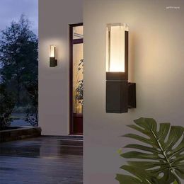 Wall Lamps Modern LED Lamp Garden Outdoor Waterproof Door Sconce Courtyard Aisle Living Room Bedroom Balcony Decor Lighting Fixture