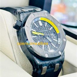 Automatic Watch AP Luxury Watches APS factory Audemar Pigue Royal Oak Offshore Diver Carbon 15706AU.00.A002CA.01 OPTB