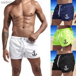 Men's Swimwear Fashionable pocket swimwear mens summer printed shorts gym shorts mens fitness casual cool pants mens jogging beach shorts XW