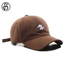 Ball Caps FS 2023 Summer Snapback Baseball Caps For Men High Quality Trucker Hat Women Fashion Embroidery Curved Black Cap Gorras Hombre Y240507