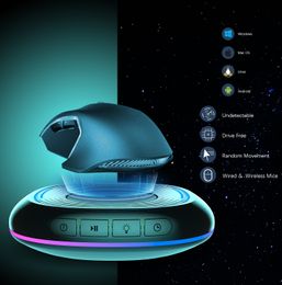 ZK20 Mouse mover virtual mouse anti-sleep automatic movement to prevent computer lock screen LED touch fish lazy Artefacts