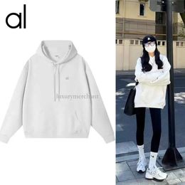 al-013 autumn hoodies sweatshirt yoga suit jacket ladies gym coat fleece loose workout pullover women and mene t shirts