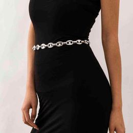 Belts Accessories Women039s Evening Corset Waist Chain Belt for Luxury Designer Brand Elegant Dresses Pants Gift Female Goth Pu3922454