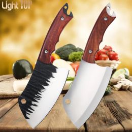 Knives Knives Cooking Forged Knives Meat Knife Stainless Steel Butcher Knife Boning Knives for Kitchen Chef Knife BBQ Tools with Cover