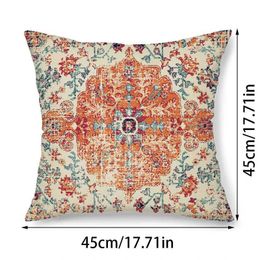 Cushion/Decorative 1PCS Bohemian Style Throwcase Vintage Printed Geometric Pattern Decorative Cushion Covers For Couch Bed Sofa Home Decor