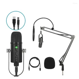 Microphones USB Capacitive Microphone Set For Home Computer Recording Game High Sampling Noise Reduction Listening Wire