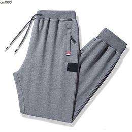 Trend Sports Pants Spring Fall Light Cotton Mens Casual Loose Straight Leg Running Plus Size Bunched Foot Stone Summer K4ux