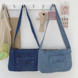 Evening Bags Denim Cloth Women Messenger Vintage Ladies Shoulder Bag Multiple Pockets Travel Crossbody Casual Female Tote Handbags