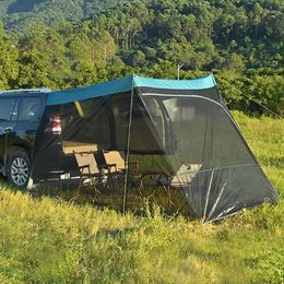 Tents And Shelters Portable SUV Tailgate Tent Waterproof Car Rear Outdoor Awning Camping Shelter Self-driving Trailer Sunshade