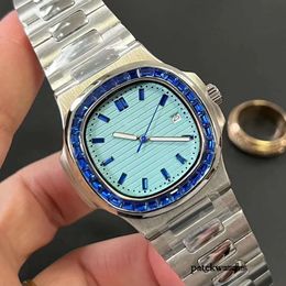 Men Automatyczny ruch mechaniczny Wysokiej jakości Designer Kolorowy diamentowy pierścień zegarek Montre de Luxe Watch 262 407931316