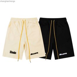 Trend Original 1:1 Rhuder Designer Short Pants Branded Shorts Summer High Street Alphabet Embroidery Mens Womens Loose Sports Capris Pants