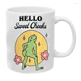 Mugs Frog Ceramic Mug Cartoon Animal Cup 11 Ounce Water Funny Coffee White Tea With Handle Chocolate
