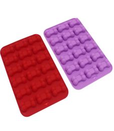 High Quality 18 Holes Dog Bone Shape Moulds Silicone Cake Chocolate Desserts Candy Baking Mould For Kitchen Tools1563484