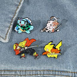 japanese cartoon characters enamel pin Cute Anime Movies Games Hard Enamel Pins Collect Metal Cartoon Brooch Backpack Hat Bag Collar Lapel Badges