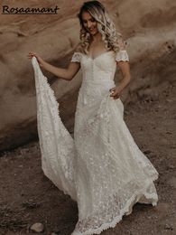 Romantic Sweetheat Lace Up Mermaid Wedding Dress 2024 Sexy Off-Shoulder Appliques Beading Trumpet Bridal Gown