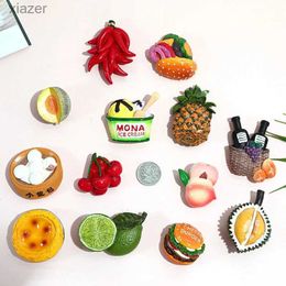 Fridge Magnets bionic food creative gift 3D stereo refrigerator with magnetic stickers Nordic ins decorative magnetic food lovely fridge magnet WX